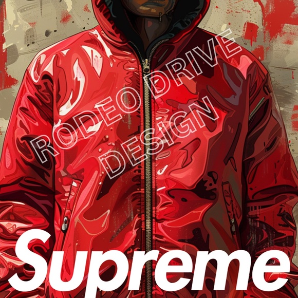 SUPREME WALL ART 11X17 PRINT SUPREME POSTER FRAME ARTWORK BY THE ARTIST DENARDAI - Picture 2 of 2